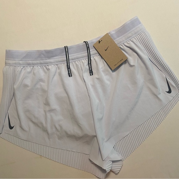 Nike Dri-Fit ADV Flyvent 3” Shorts Women XL Pleated Running Racing Training Gym - Picture 1 of 16